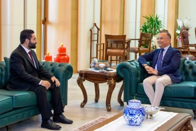 Suriye&rsquo;nin Gaziantep Başkonsolosu Ali Mustafa&rsquo;dan Vali Kemal &Ccedil;eber&rsquo;e Ziyaret