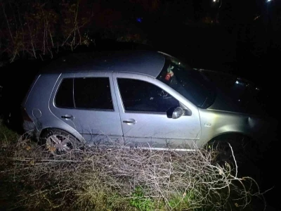 Susurluk’ta otomobil şarampole uçtu: 1 yaralı
