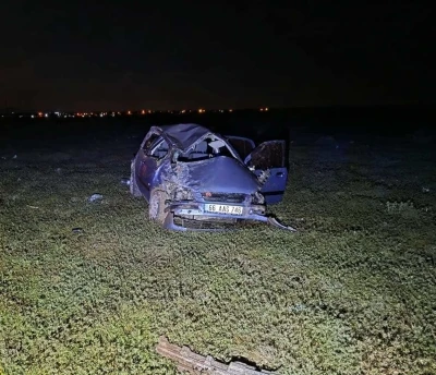 Takla atan otomobil s&uuml;r&uuml;c&uuml;s&uuml; yaralandı
