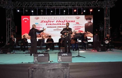 Talas’ta zafer coşkusu İhsan Menge konseriyle sürdü

