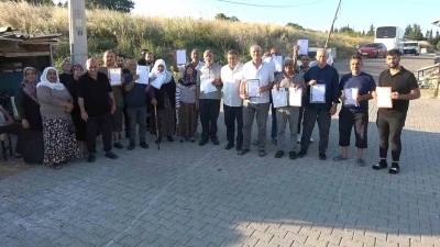 Tapulu evlerinde belediyeyi ortak g&ouml;r&uuml;nce şok oldular
