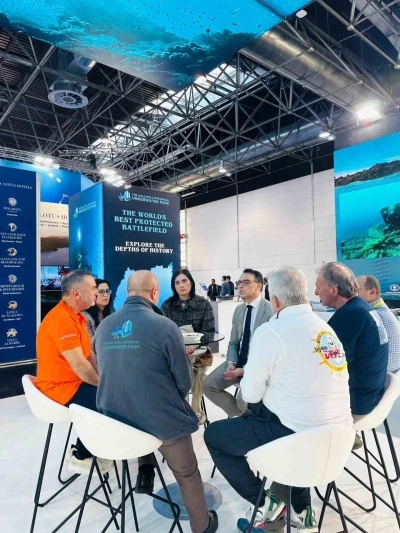 Tarihi Alan Başkanlığı d&uuml;nyanın en b&uuml;y&uuml;k yat ve su altı sporları fuarında
