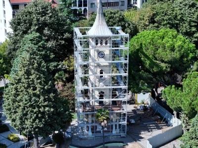 Tarihi Saat Kulesi restore ediliyor
