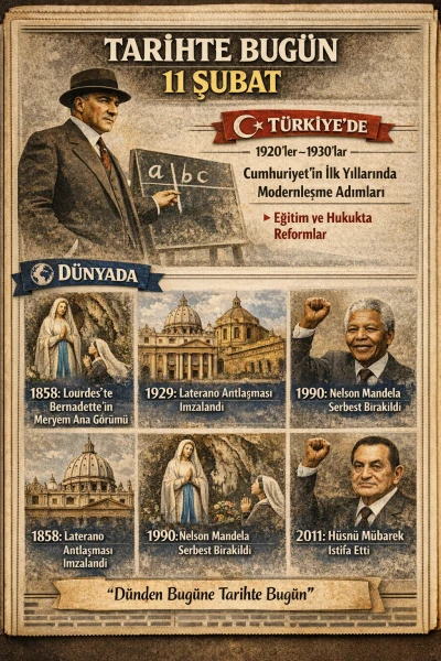 TARİHTE BUG&Uuml;N | 11 ŞUBAT