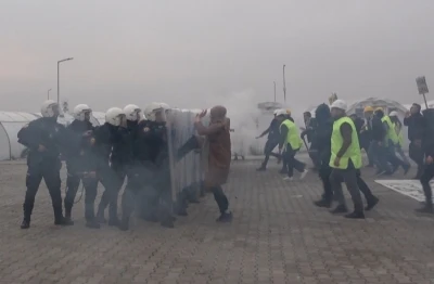 Taşlı sopalı toplumsal olaylara karşı gerçeğini aratmayan müdahale tatbikatı

