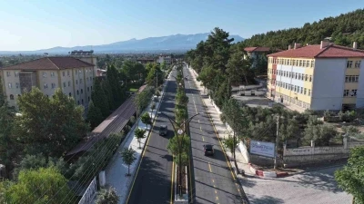 Tavas - Bağlar Yolu modern görünüme kavuştu
