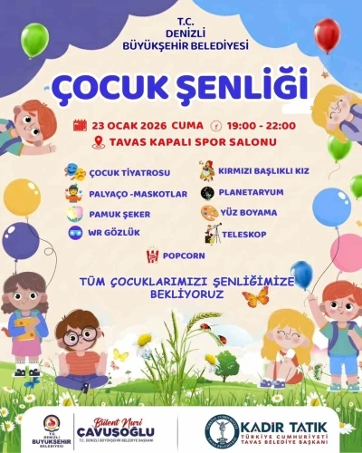 Tavaslı &ccedil;ocuklar yarıyıl şenliğinde eğlenecek
