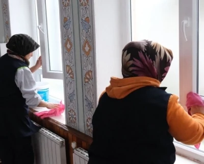 Tavşanlı&rsquo;da camilerde temizlik &ccedil;alışmaları
