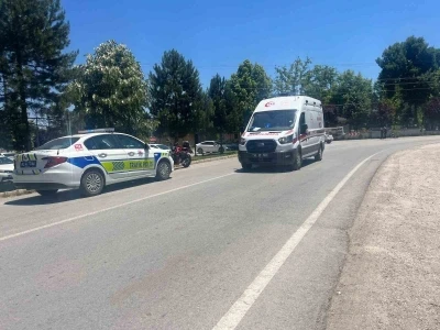 Tavşanlı&rsquo;da motosiklet kazası,  kask hayat kurtardı
