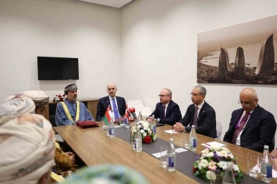 TBMM Başkanı Kurtulmuş, Umman Şura Meclisi Başkanı Al Maawali ile g&ouml;r&uuml;şt&uuml;
