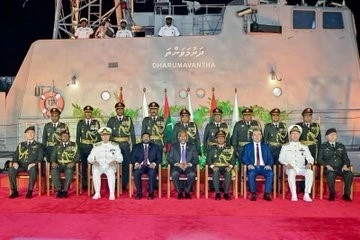 TCG Volkan gemisi Maldivler Milli Savunma Kuvvetleri envanterine dahil oldu
