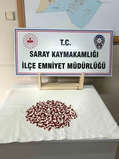 Tekirdağ&rsquo;da 657 adet uyuşturucu hap ele ge&ccedil;irildi
