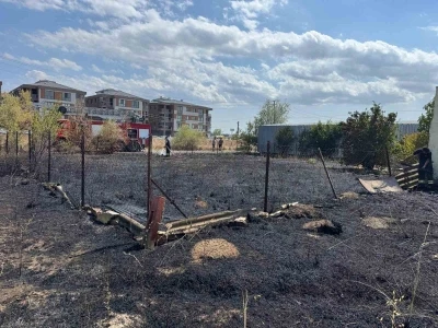 Tekirdağ’da çocuklar yangın çıkarıp kaçtı

