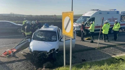 Tekirdağ&rsquo;da feci kaza: 5 yaralı
