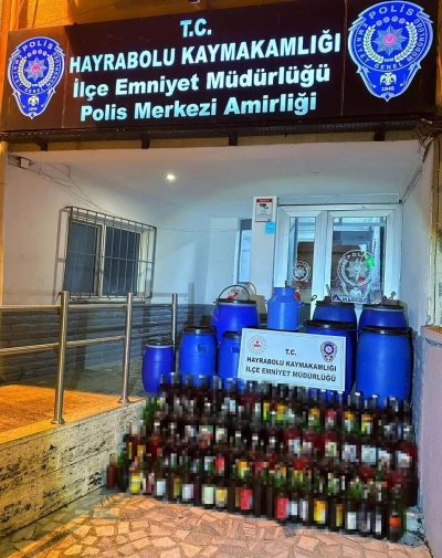 Tekirdağ&rsquo;da ka&ccedil;ak i&ccedil;ki operasyonu: 665 litre ele ge&ccedil;irildi
