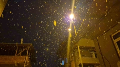 Tekirdağ&rsquo;da kar yağışı
