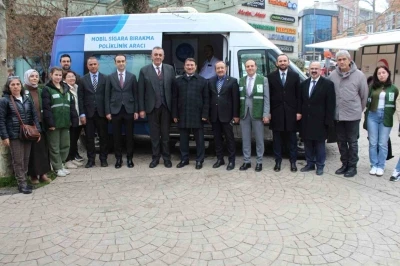 Tekirdağ&rsquo;da mobil sigara bırakma aracı hizmete girdi
