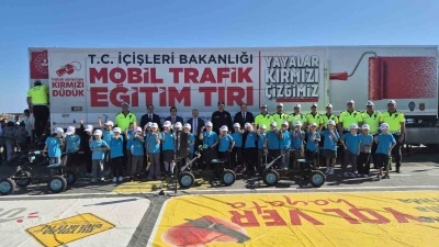 Tekirdağ’da mobil tırla trafik eğitimi
