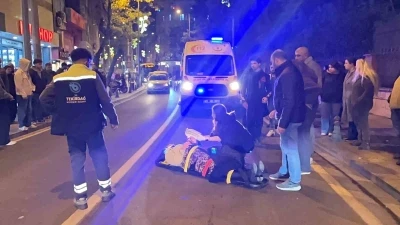 Tekirdağ&rsquo;da motosikletin &ccedil;arptığı kadın yaralandı
