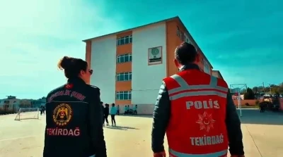 Tekirdağ’da polis ekiplerinden okullarda geniş çaplı denetim
