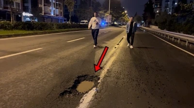 Tekirdağ’da sürücü çukurdan kaçarken başka çukura daldı: &quot;Çok kötüydü, çok korktuk&quot;
