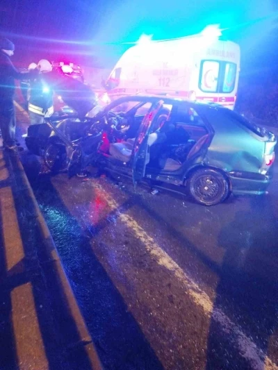 Tekirdağ&rsquo;da trafik kazası: 3 yaralı
