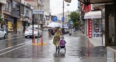 Tekirdağ&rsquo;da yağmur etkili oldu
