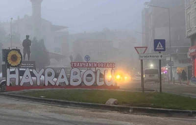 Tekirdağ&rsquo;da yoğun sis etkili oldu
