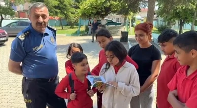 Tekirdağ Emniyet M&uuml;d&uuml;r&uuml; Turanlı, Aydoğdu Mahallesi&rsquo;nde &ouml;ğrencilerle buluştu
