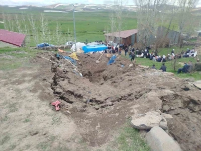 Tekman&rsquo;da ahır &ccedil;&ouml;kt&uuml;; 1 &ouml;l&uuml;
