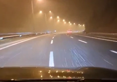 TEM’in Bolu geçişinde tipi şeklinde kar yağışı
