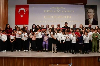 Terme&rsquo;de &ccedil;ocuklar y&ouml;netimi katılıyor
