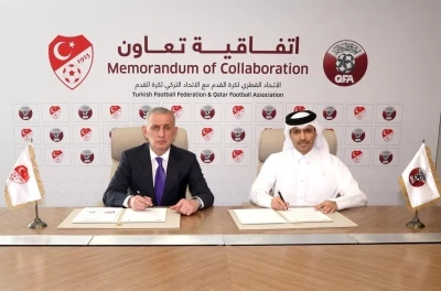 TFF ile Katar Futbol Federasyonu arasında iş birliği anlaşması imzalandı
