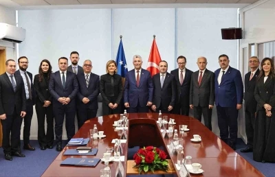 Ticaret Bakanı Bolat, Kosovalı mevkidaşıyla g&ouml;r&uuml;şt&uuml;
