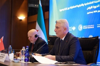 Ticaret Bakanı Bolat, Suriye Ekonomi ve Sanayi Bakanı el-Şa&rsquo;ar ile g&ouml;r&uuml;şt&uuml;
