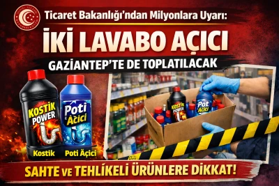 Ticaret Bakanligi'ndan Milyonlara Uyari. Iki Lavabo A&ccedil;ici Gaziantep dahil T&uuml;rkiye'de toplatilacak