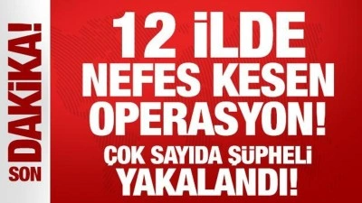 Tokat merkezli 12 ilde nefes kesen operasyon! Çok sayıda şüpheli yakalandı!