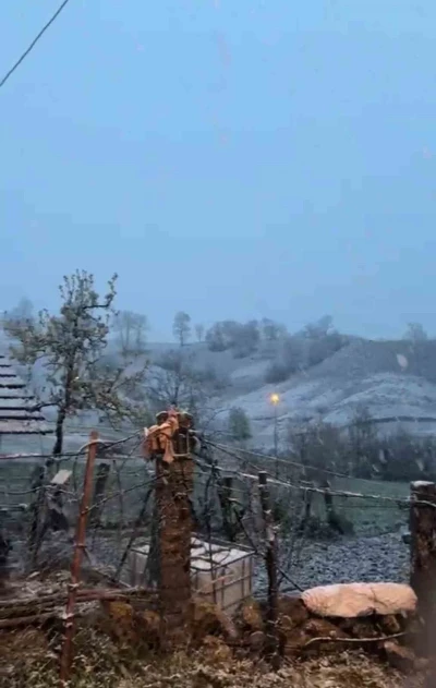 Tokat&rsquo;ta bahar mevsiminde kar s&uuml;rprizi
