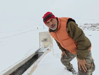 Tokat&rsquo;ta eksi 10 derece &ccedil;eşmeyi dondurdu
