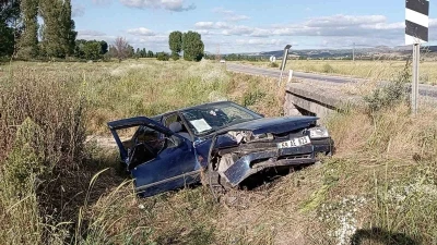 Tokat&rsquo;ta otomobil şarampole u&ccedil;tu: 1 &ouml;l&uuml;, 1 yaralı
