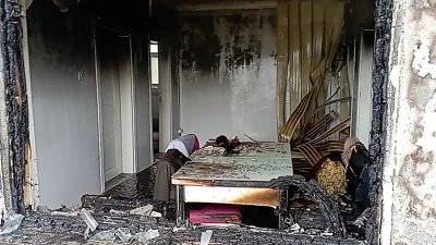Tokat&rsquo;ta yanan ev kullanılmaz hale geldi
