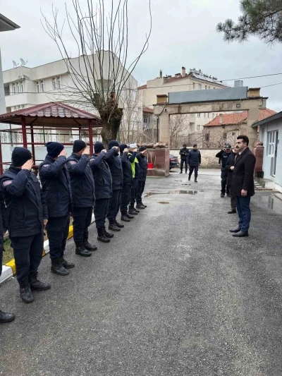Tomarza&rsquo;da g&uuml;venlik g&uuml;&ccedil;leriyle bayramlaşma ziyareti
