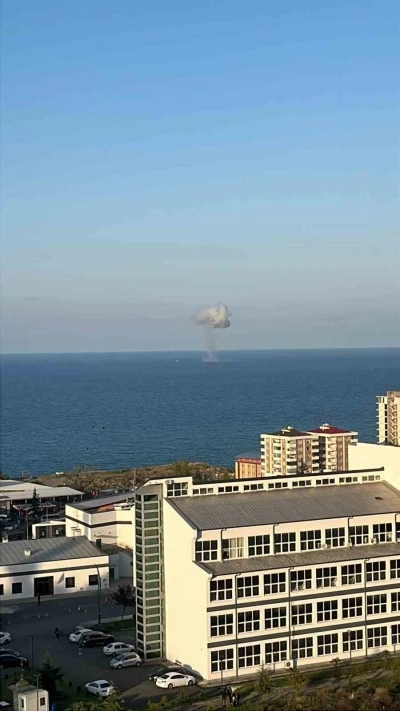 Trabzon açıklarında denizde patlama

