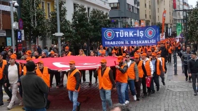 Trabzon&rsquo;da 1 Mayıs İş&ccedil;i Bayramı coşkusu
