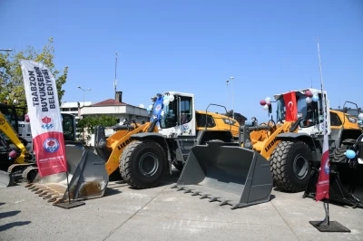 Trabzon’da 17 yeni iş makinesi daha hizmete alındı
