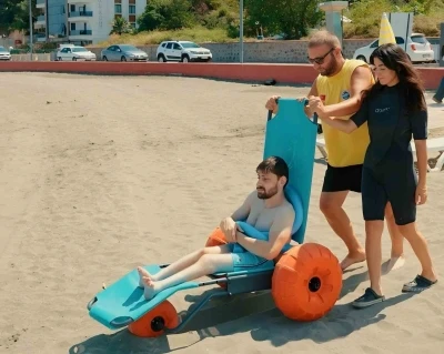 Trabzon’da engelsiz plaj hizmeti beğeni topluyor
