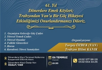 Trabzon&rsquo;dan Van&rsquo;a uzanan g&ouml;&ccedil;&uuml;n 61. yıl y&ouml;n&uuml;m&uuml;
