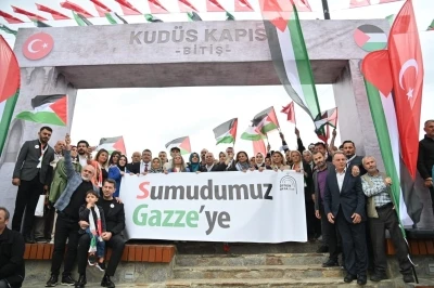 Trabzon Gazze için yürüdü, binlerce kişi tek yürek oldu
