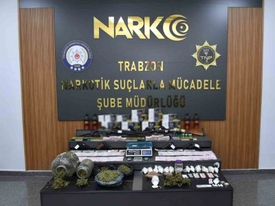 Trabzon merkezli 5 ilde uyuşturucu operasyonu