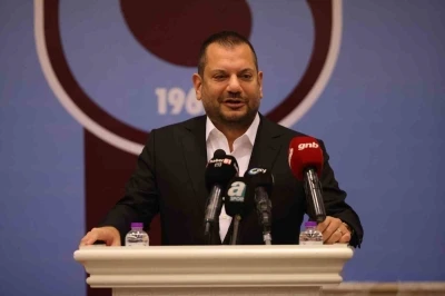 Trabzonspor Başkanı Ertuğrul Doğan, amatör kulüplere malzeme yardım törenine katıldı
